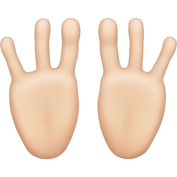 Hands toes nose emoji