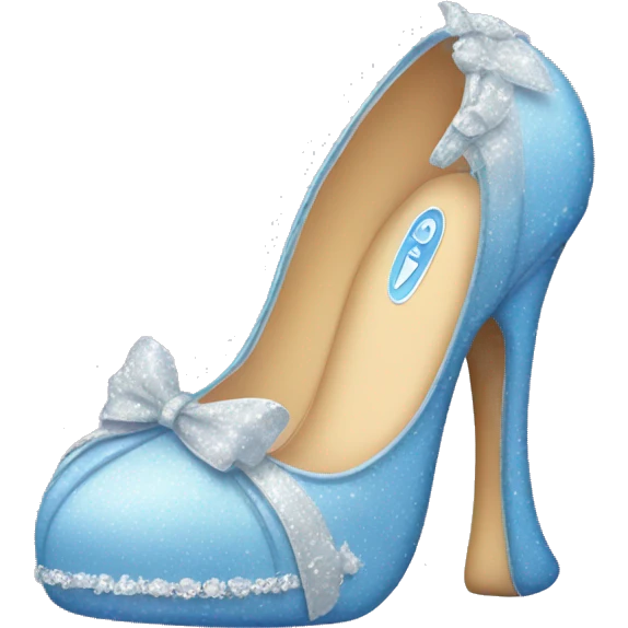 cinderella with a shoe emoji