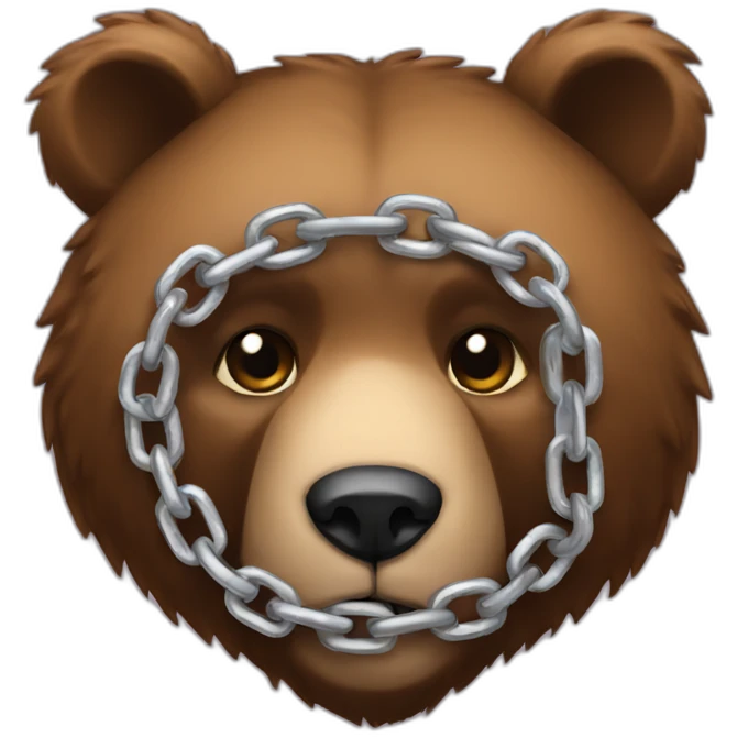 bear chains emoji