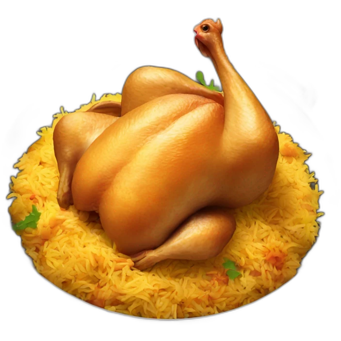 Chicken biryani emoji