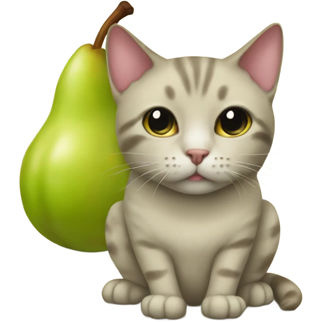 pear cat emoji