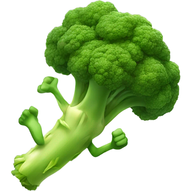sprinting broccoli  emoji