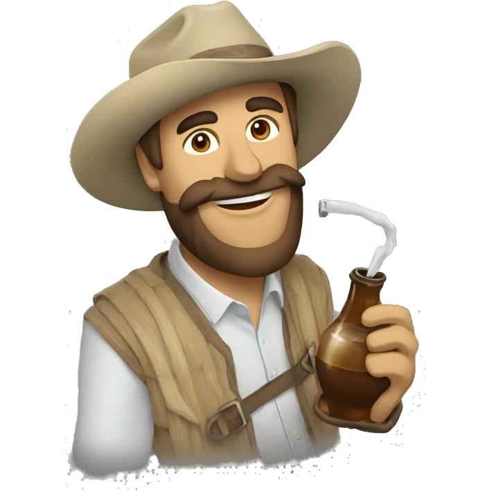 tomando mate argentino emoji