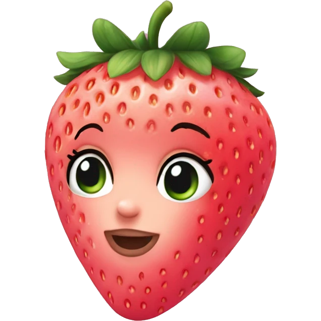 Baby pink strawberry cutesy  emoji