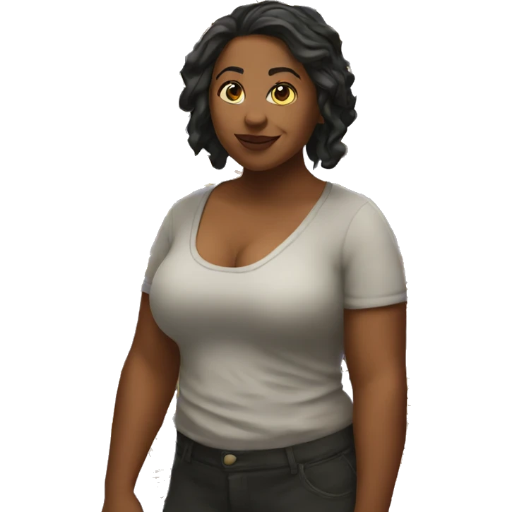 thicc woman emoji