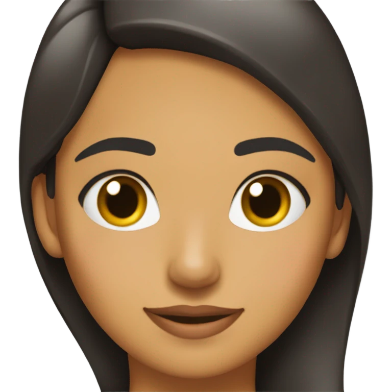 Chica morena acostada  emoji