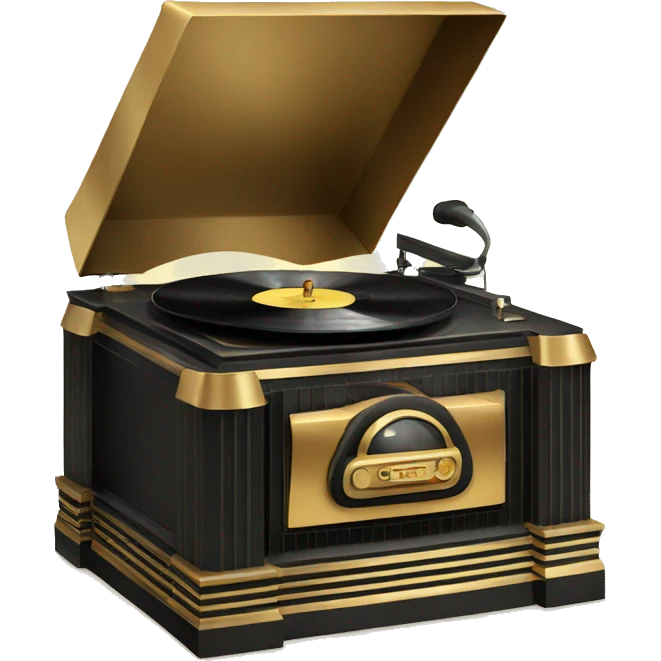 Art Deco Record Player emoji