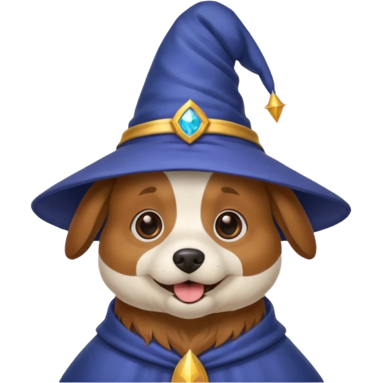 Dog wizard emoji