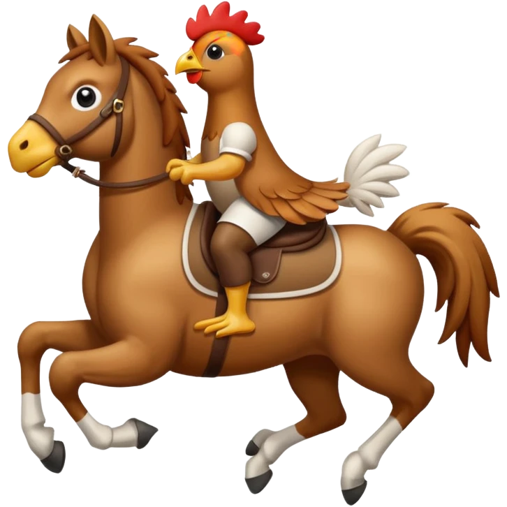 Chicken jockey emoji
