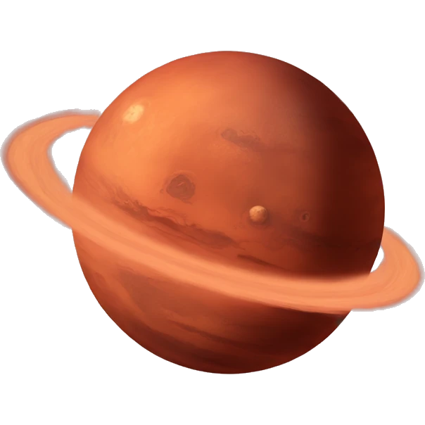 mars planet emoji