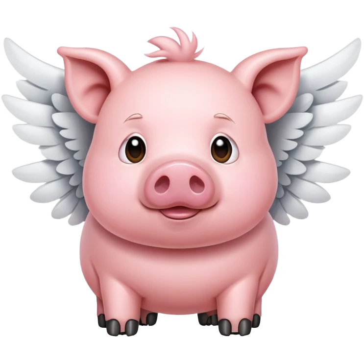 pig  can fly emoji