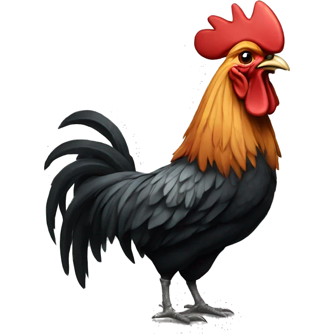 Rooster with mic  emoji