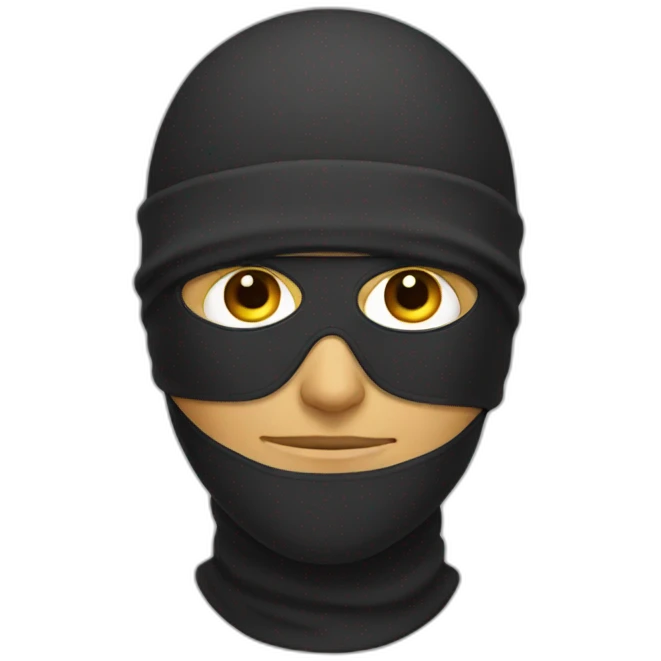 guy in ski mask emoji