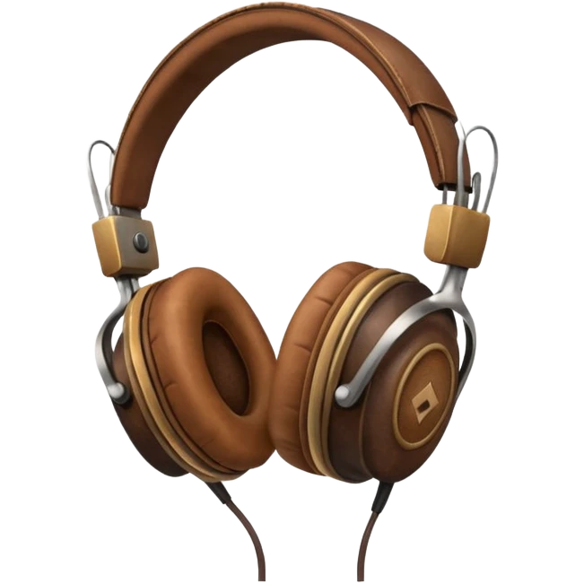 vintage headphone emoji