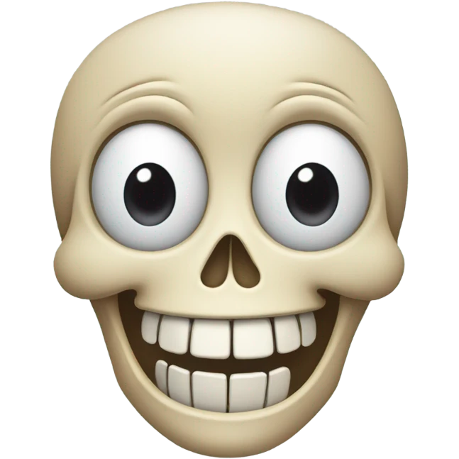 Happy skeleton  emoji