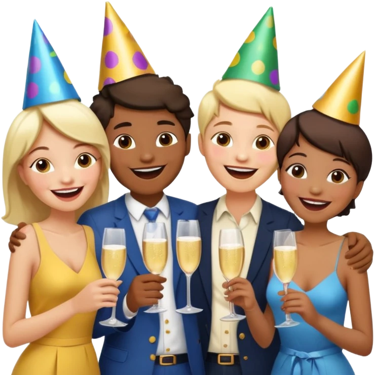 llamada con amigos emoji