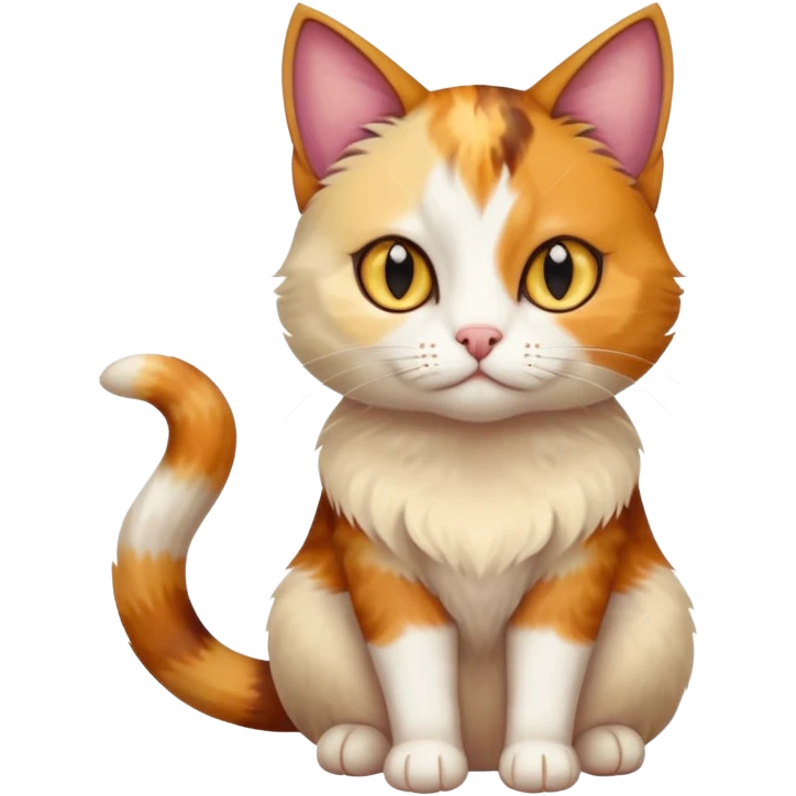 Beautiful chimera cat with heterochromia  emoji