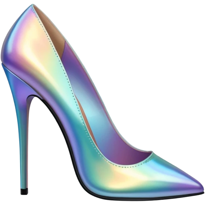 Iridescent heels emoji