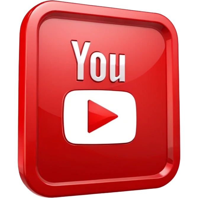 YouTube play button logo without any text  emoji