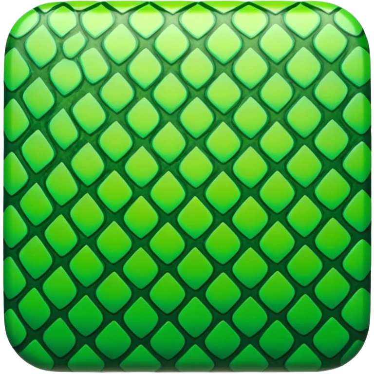 green snake skin print emoji