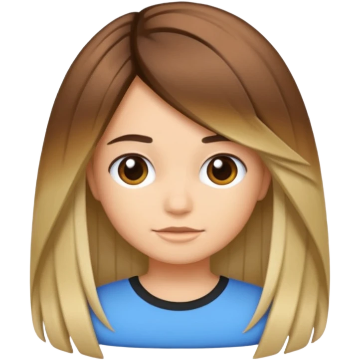 pelo con mechas californianas emoji