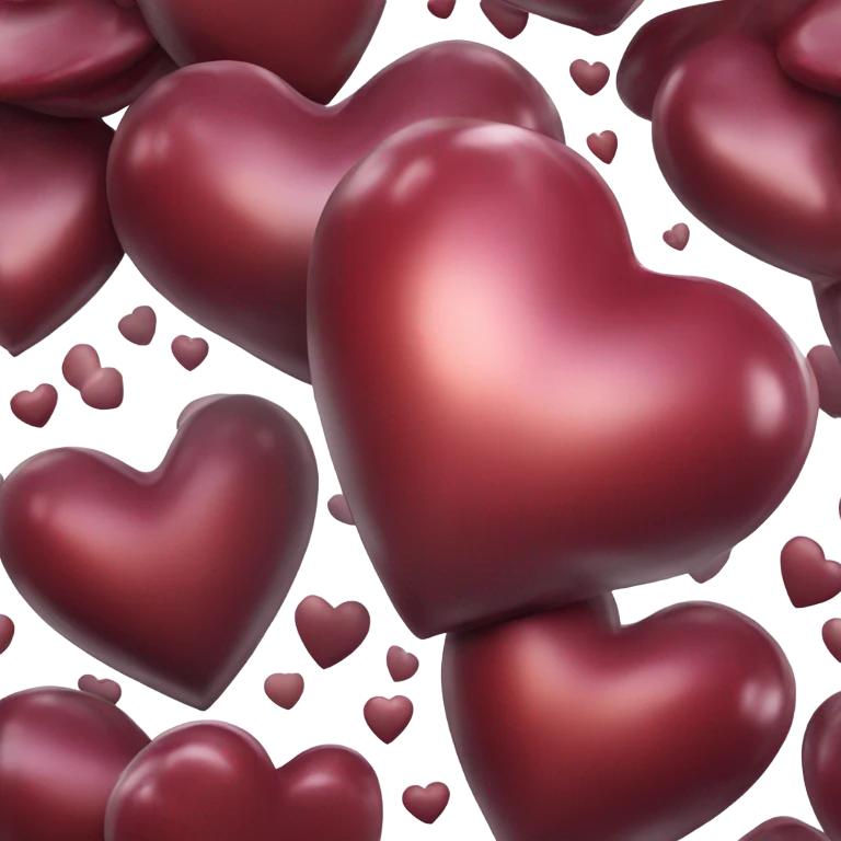 dark red heart emoji