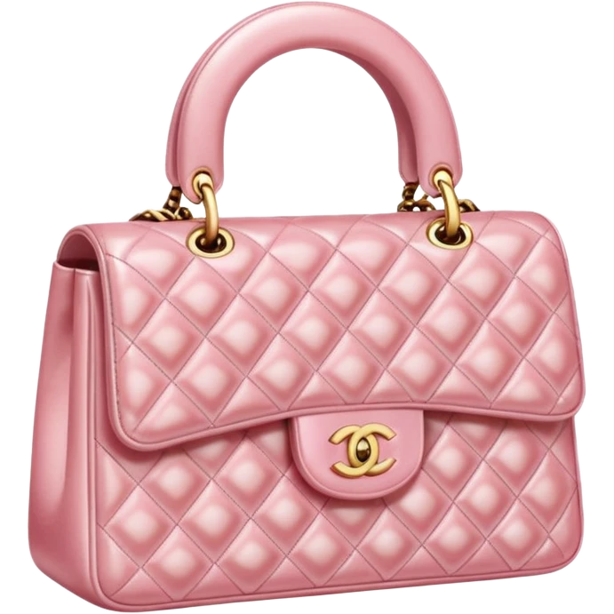 chanel pink pearl bag emoji