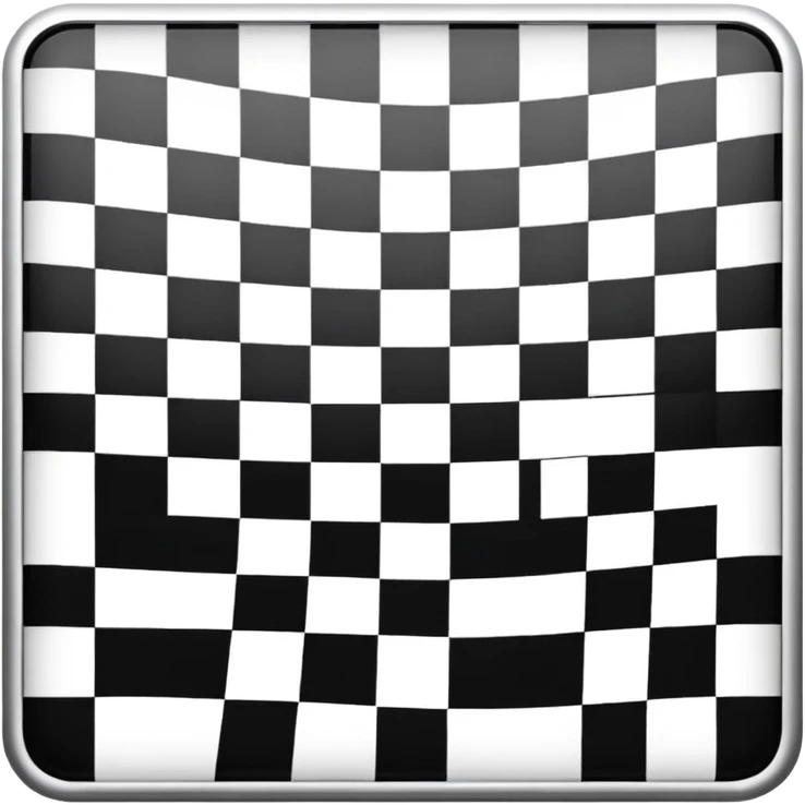 black and white checkered square emoji