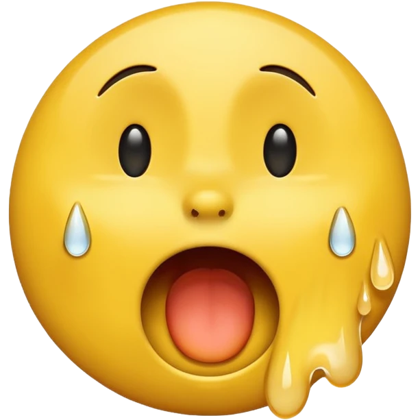 Howling smiley emoji