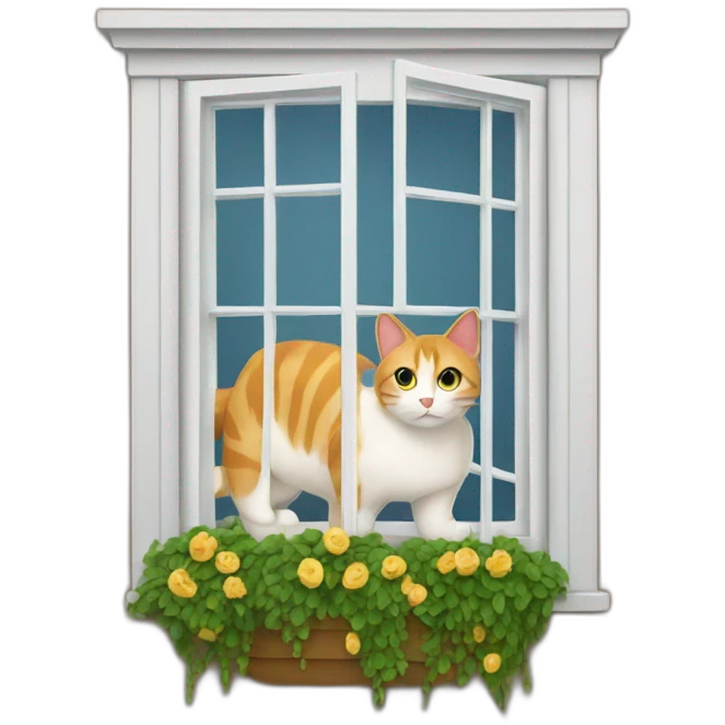 cat in window emoji