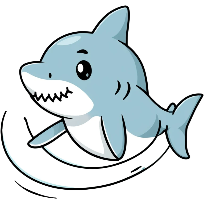 shark running with sneakers emoji