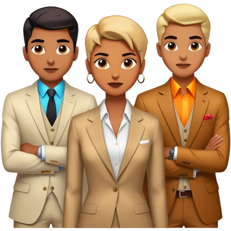 Cinematic Realistic BTS Portrait Emoji, depicted as a dynamic energetic portrayal of the global K-pop group with stylish modern attire and vibrant expressions, rendered with rich textures and bold contemporary lighting that captures their youthful charisma. emoji
