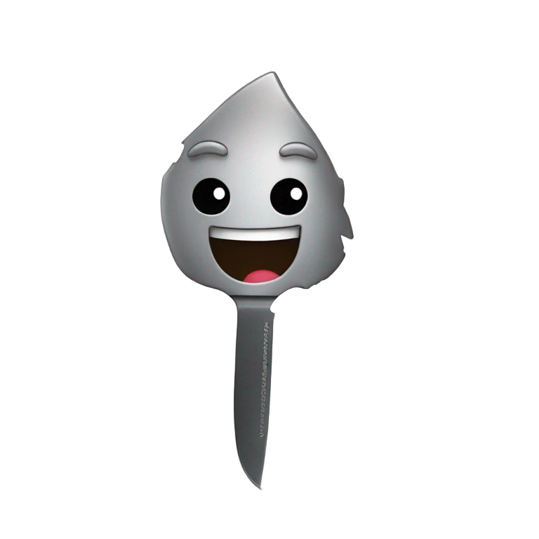 Emoji holding knife emoji