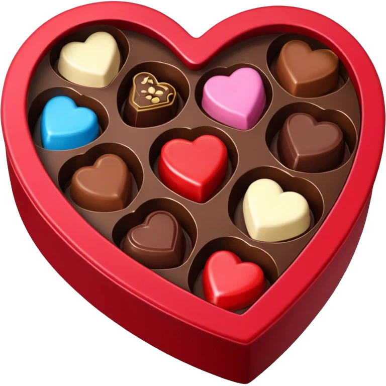 heart shaped box of chocolates emoji