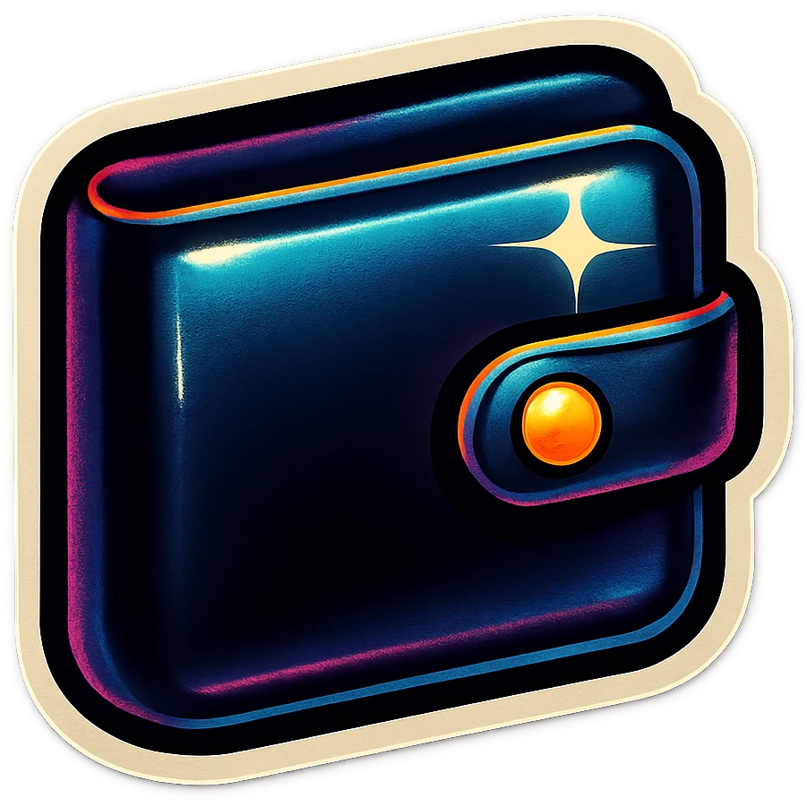 simple black wallet emoji