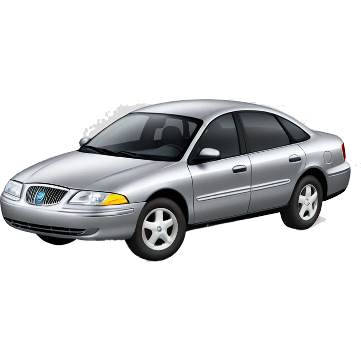 1998 mercury sable car silver with eye drop headlights emoji