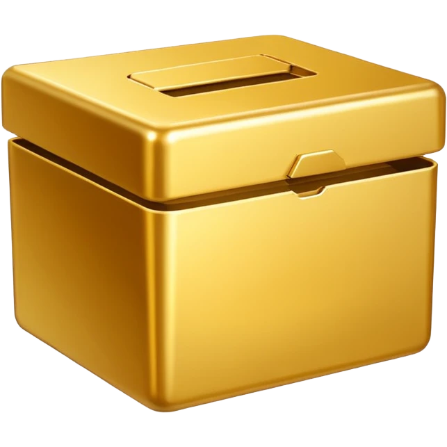golden empty box emoji