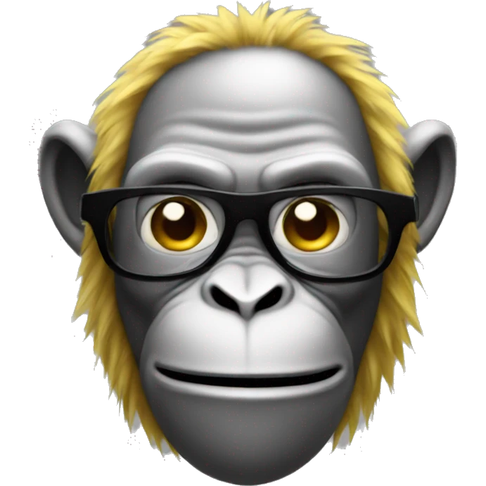 Electro-monkey emoji