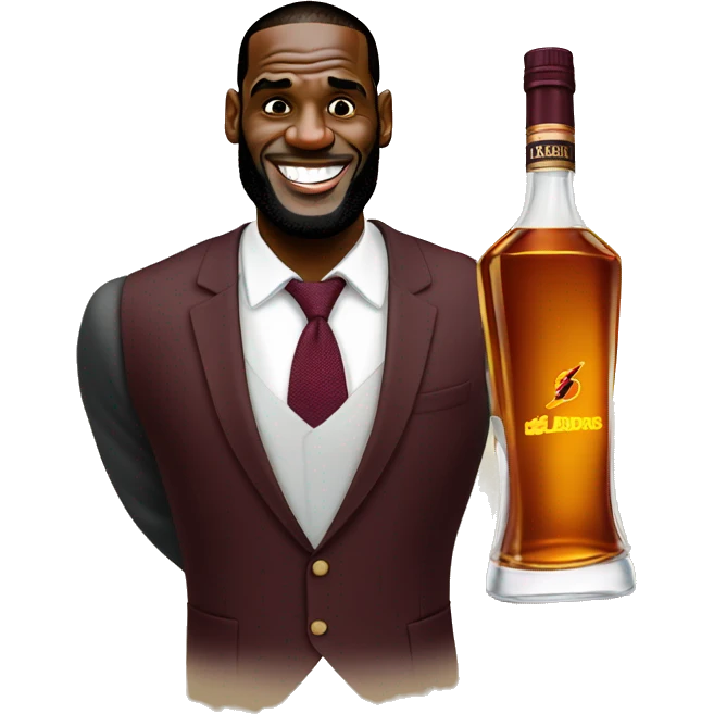 LeBron with Hennessy  emoji