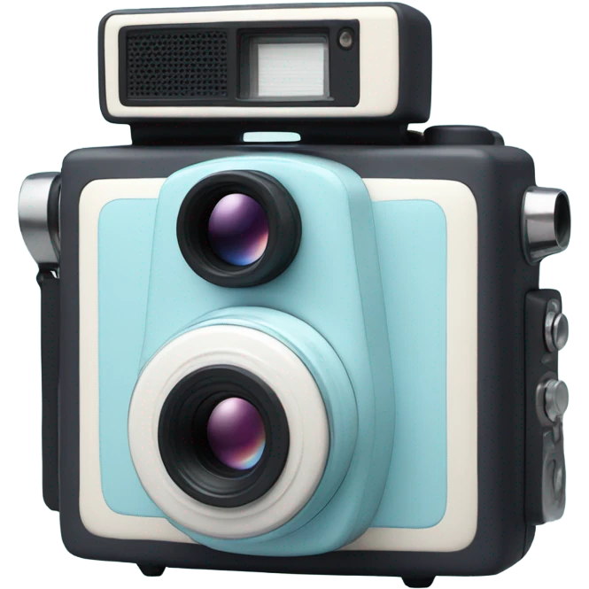 Pastel blue instax  emoji