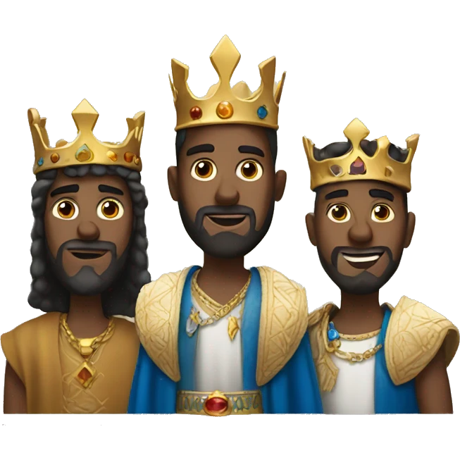 Three kings emoji