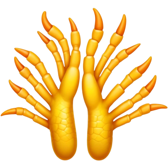 Chicken feet emoji