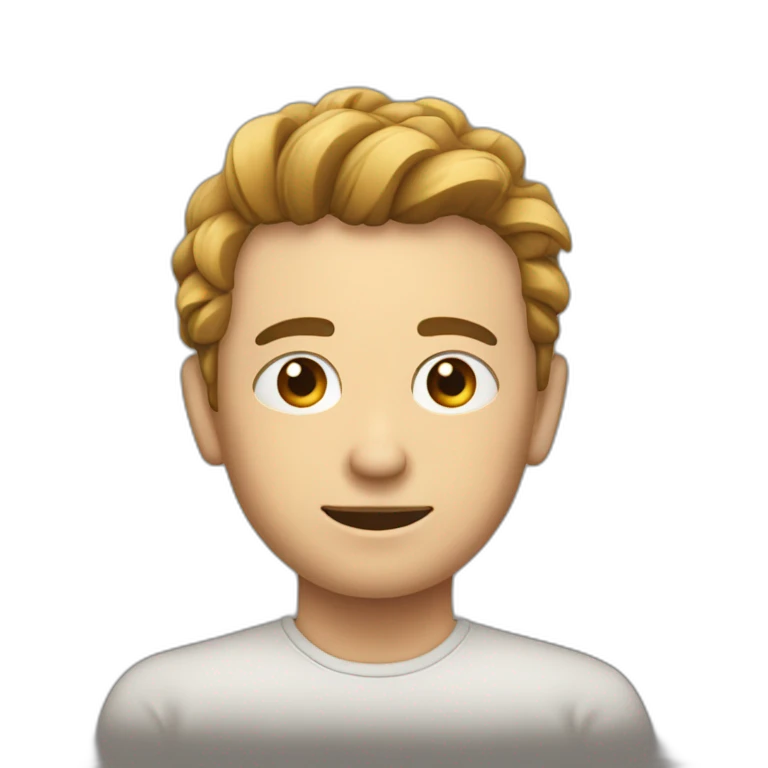 Homme boude en croisant bras emoji