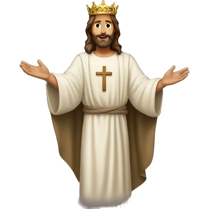 Jesus is king of the world  emoji