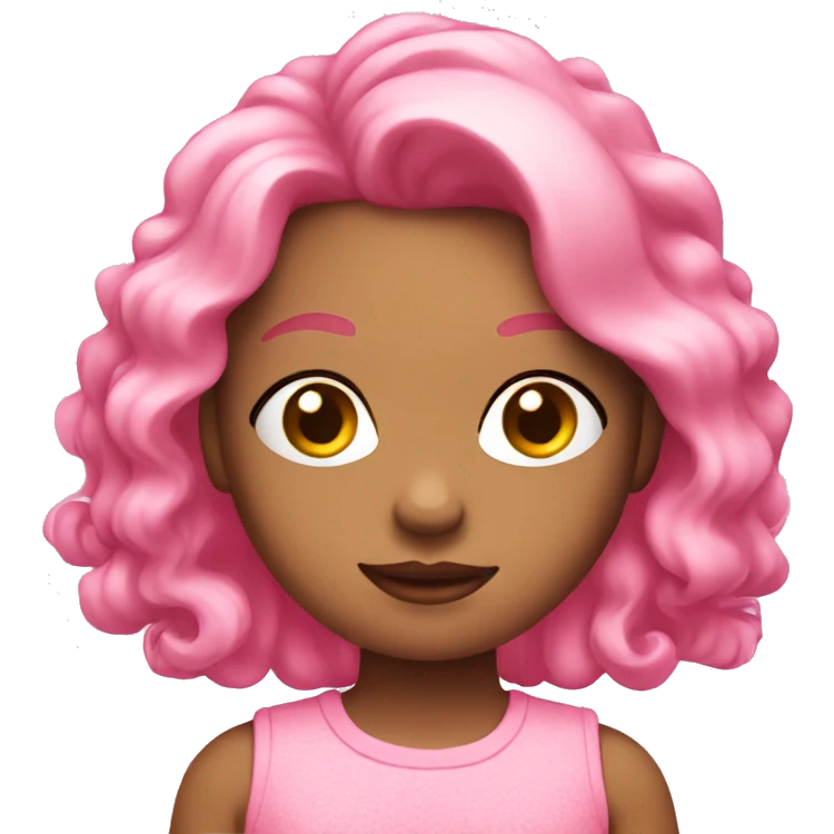 Pink girly emoji