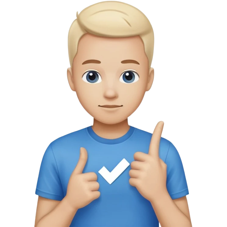 Tik Tok onay Tıkı Mavi Tık emoji