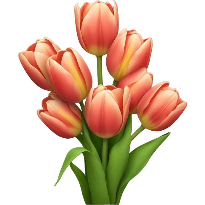 Tulip bouquet emoji