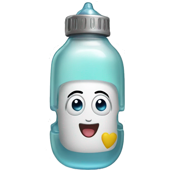 robotic baby-bottle emoji