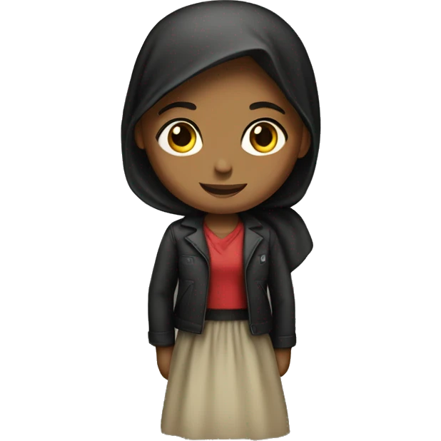 Girl standing with Palestine  emoji