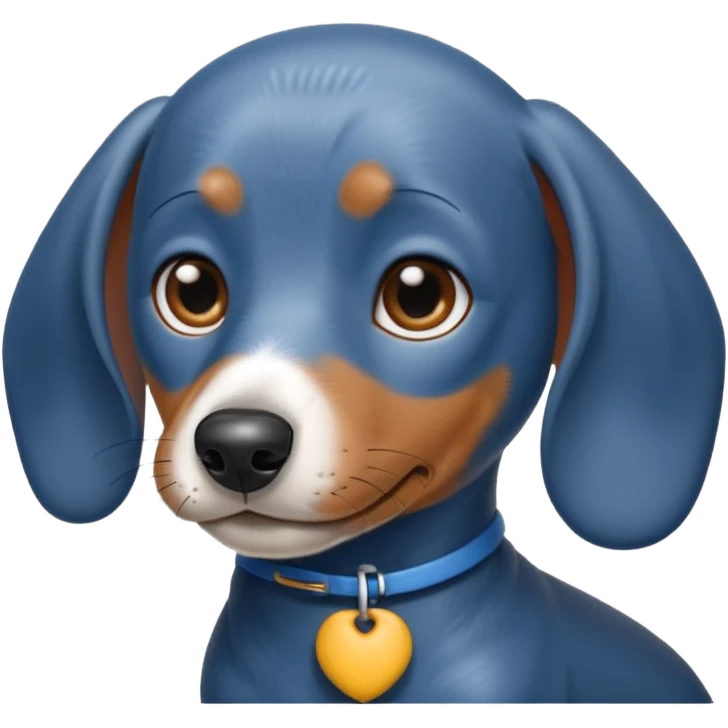 blue Dachshund emoji